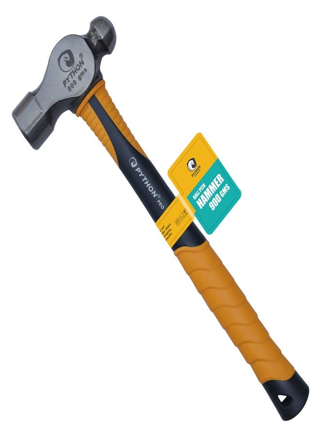 بايثون مطرقة بايثون برو ذات رأس كروي/مطرقة ذات رأس مدبب بمقبض من الألياف الزجاجية غير قابل للتلف (900 غرام / 13 بوصة (330 ملم)) - Image 1